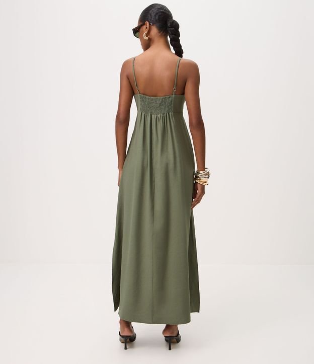 Vestido Midi Evasê en Viscosa con Escote Corazón 4