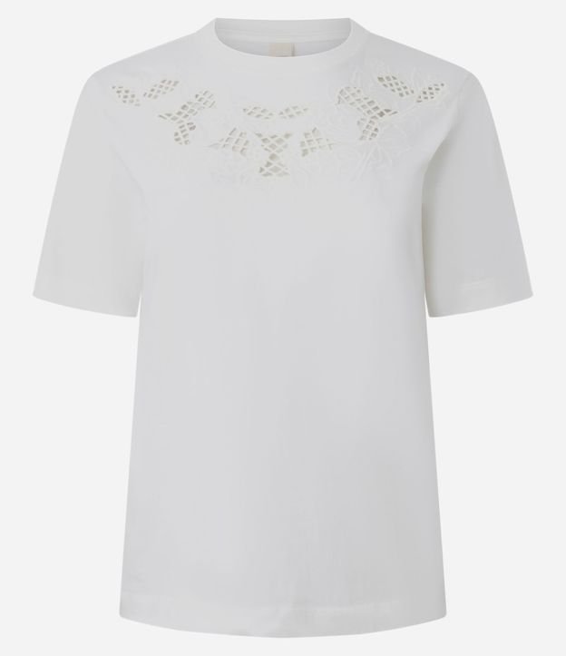 Blusa en Algodón con Bordado Richelieu 4
