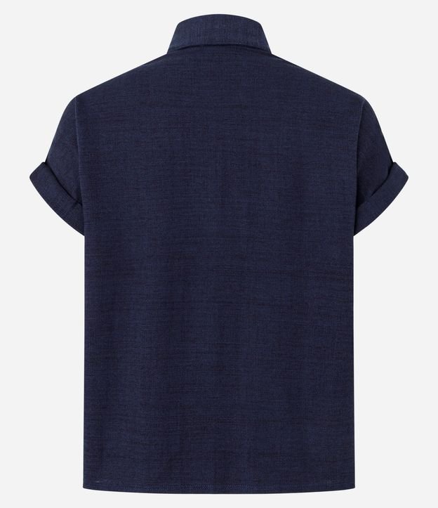 Blusa en Piquet Texturizada con Bolsillos Delanteros 6
