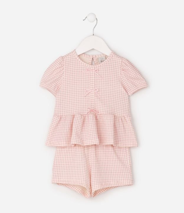 Conjunto Infantil Anarruga Lacitos en la Blusa - Talle 0 a 18 Meses 1