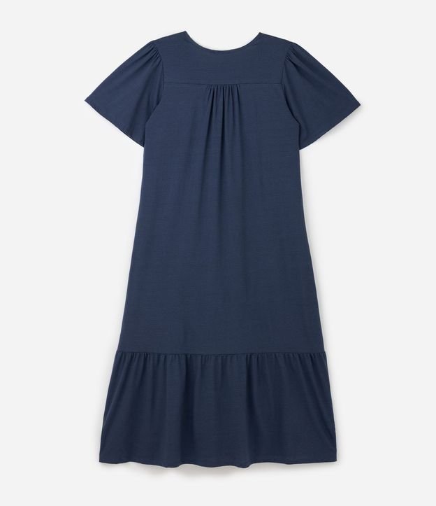 Vestido Midi en Algodón a con Recorte Fruncido en la Pollera Curve & Plus Size 2