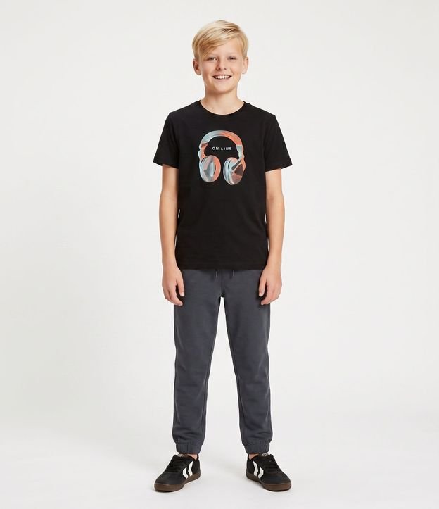 Remera Infantil en Algodón Fone On Line con Estampado delantero - Talle 1 a 16 años 1