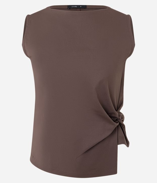 Blusa en Microfibra con Torcido Lateral 4