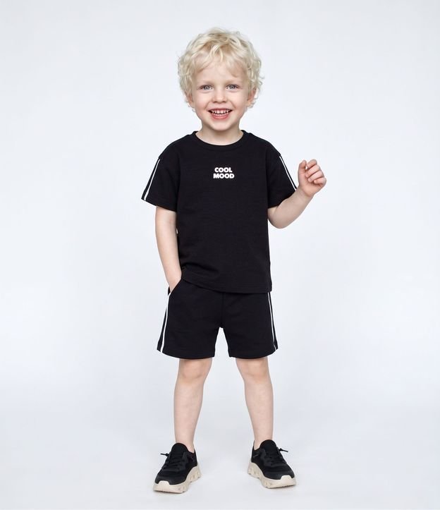 Conjunto Infantil Modal con Puff en Lettering - Talle 1 a 6 años 1-5-6