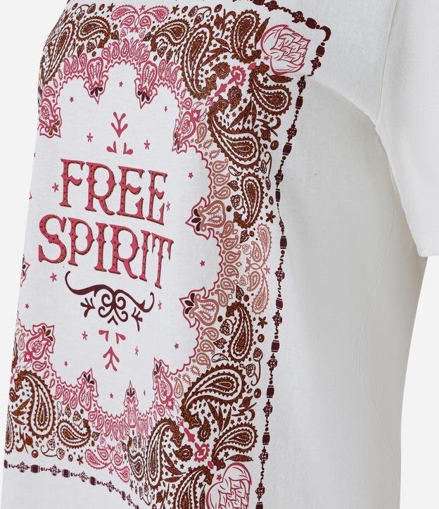 Remera Alargada en Algodón Free Spirit Floral 2