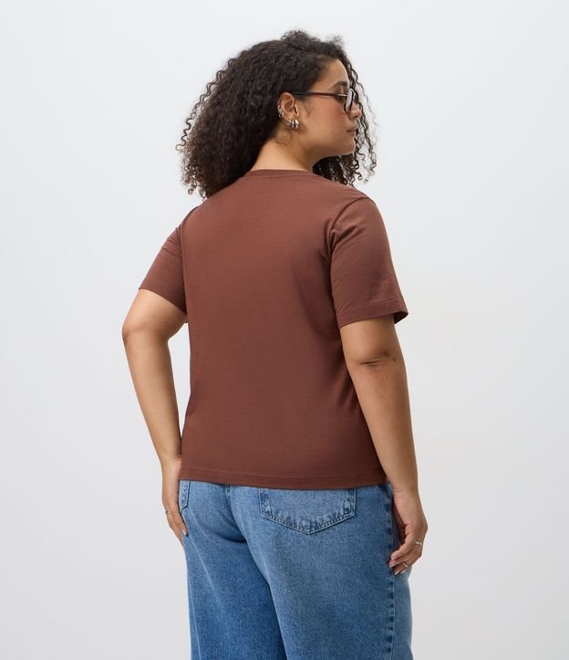 Blusa Regular en Algodón con Corazón y Lentejuelas Curve & Plus Size 4