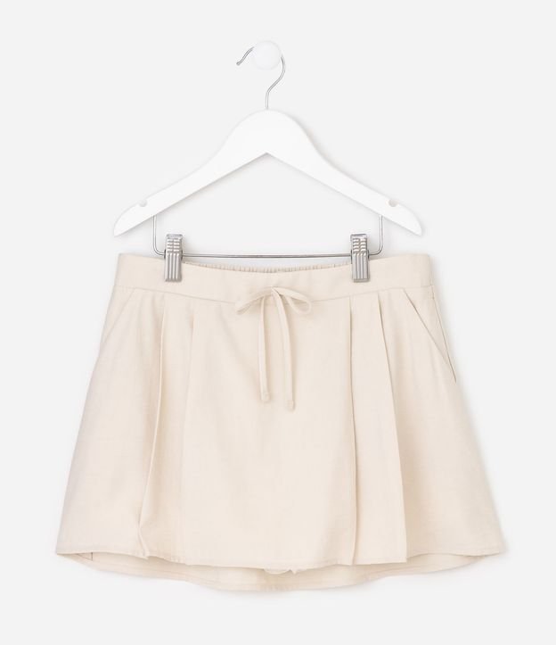 Short Pollera Infantil en Viscosa con Lazo - 5 a 16 años 2