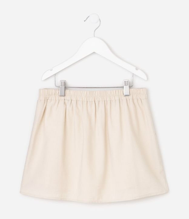 Short Pollera Infantil en Viscosa con Lazo - 5 a 16 años 3