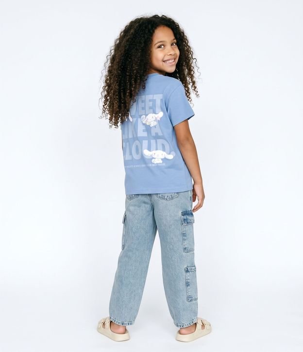 Remera Infantil en Algodón Cinnamoroll Estampada  Frente y Espalda - Talle 5 a 16 años 7