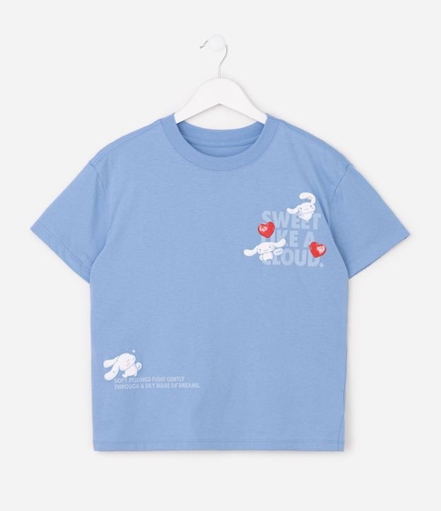 Remera Infantil en Algodón Cinnamoroll Estampada  Frente y Espalda - Talle 5 a 16 años 3