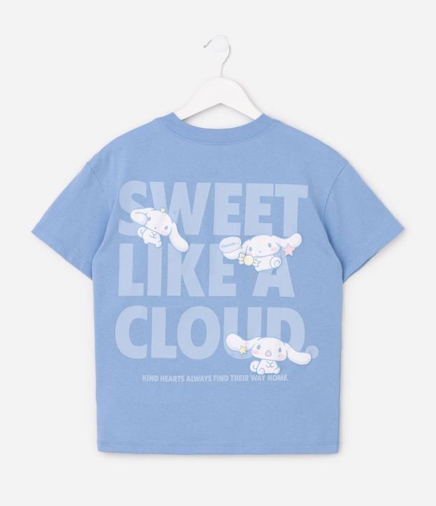 Remera Infantil en Algodón Cinnamoroll Estampada  Frente y Espalda - Talle 5 a 16 años 4
