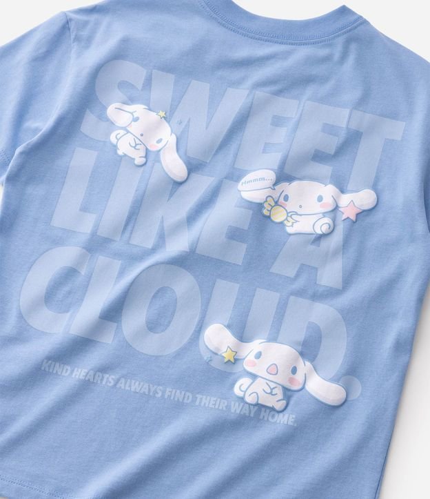 Remera Infantil en Algodón Cinnamoroll Estampada  Frente y Espalda - Talle 5 a 16 años 6