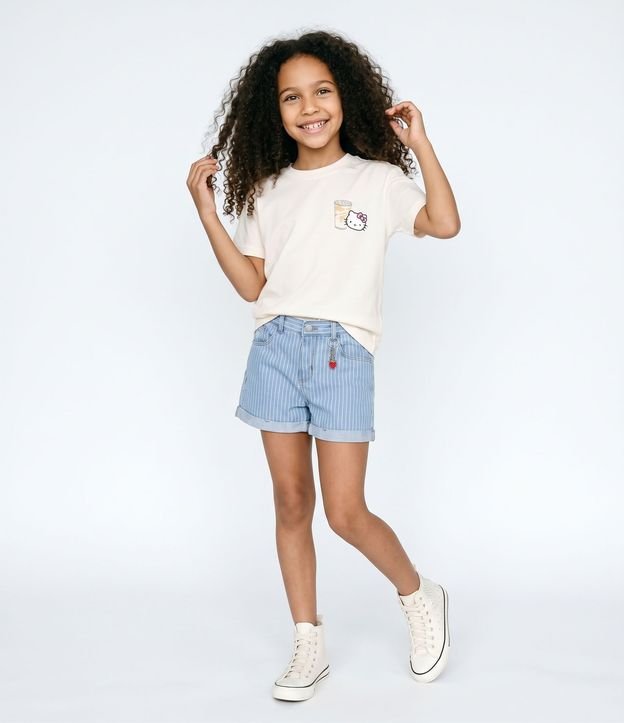Remera Infantil Hello Kitty Estampado Matcha Club Relaxed  - Talle 5 a 16 años 1