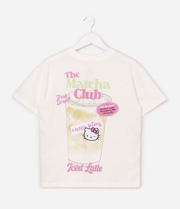 Remera Infantil Hello Kitty Estampado Matcha Club Relaxed  - Talle 5 a 16 años 2