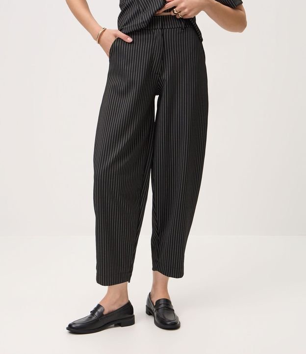 Pantalón Barrel con Estampado Raya de Tiza 3
