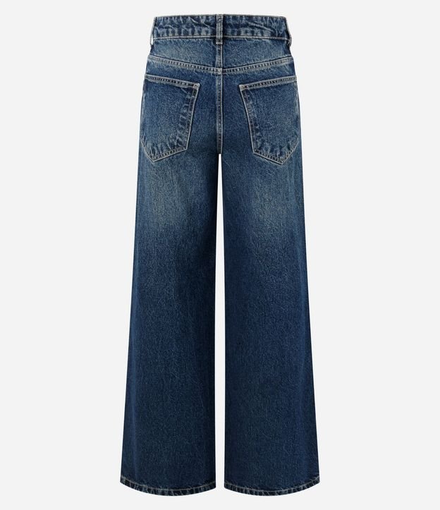 Pantalón Wide Leg en Jeans Premium con Cintura Mediana 7