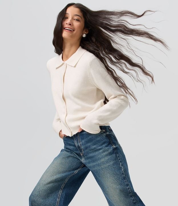 Pantalón Wide Leg en Jeans Premium con Cintura Mediana 5