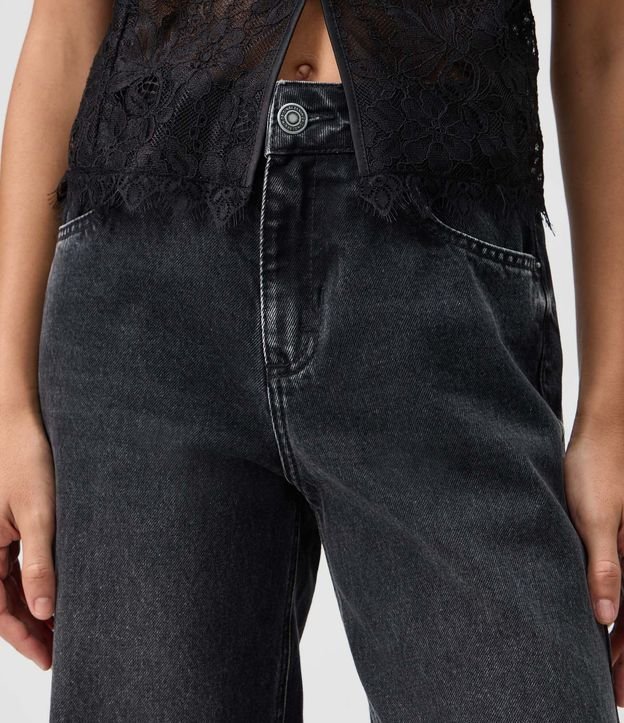 Pantalón Wide Leg en Jeans Premium con Cintura Mediana 8