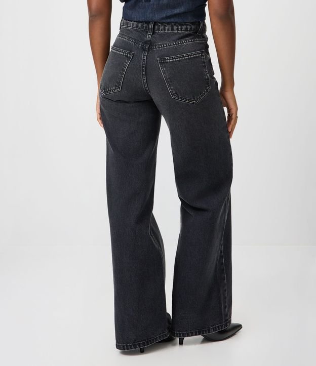 Pantalón Wide Leg en Jeans Premium con Cintura Mediana 4