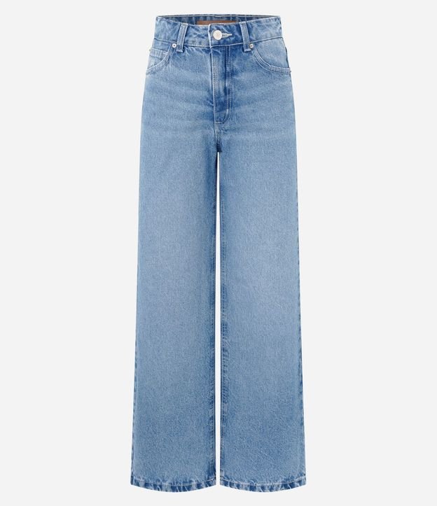 Pantalón Wide Leg en Jeans Premium con Cintura Mediana 6