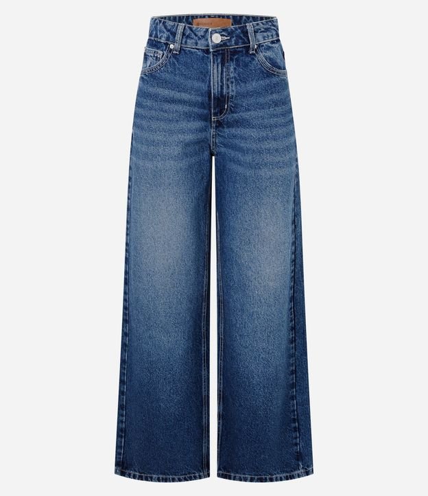 Pantalón Wide Leg en Jeans Premium con Cintura Mediana 7