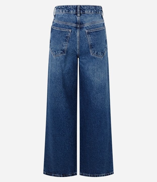 Pantalón Wide Leg en Jeans Premium con Cintura Mediana 8