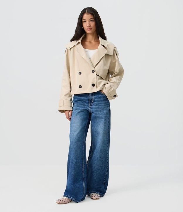 Pantalón Wide Leg en Jeans Premium con Cintura Mediana 1