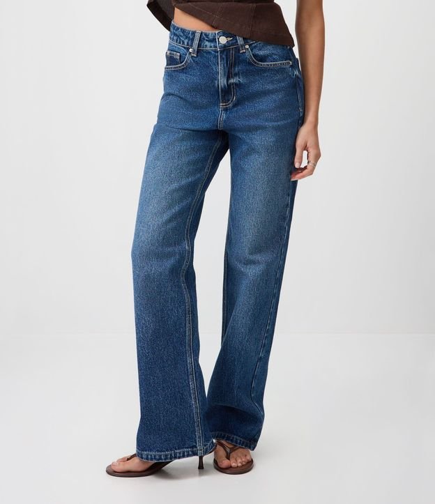 Pantalón Recto Comfort en Jeans Premium con Cintura Alta 3