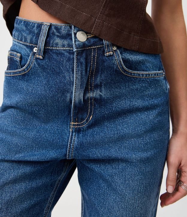 Pantalón Recto Comfort en Jeans Premium con Cintura Alta 4