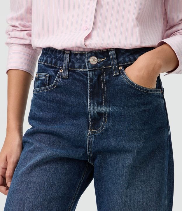 Pantalón Recto Comfort en Jeans Premium con Cintura Alta 4