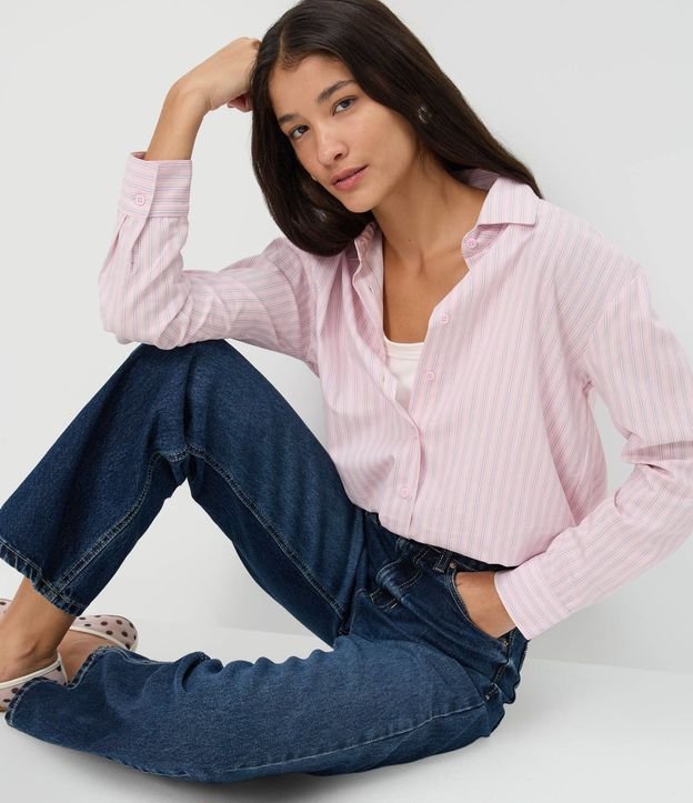 Pantalón Recto Comfort en Jeans Premium con Cintura Alta 6