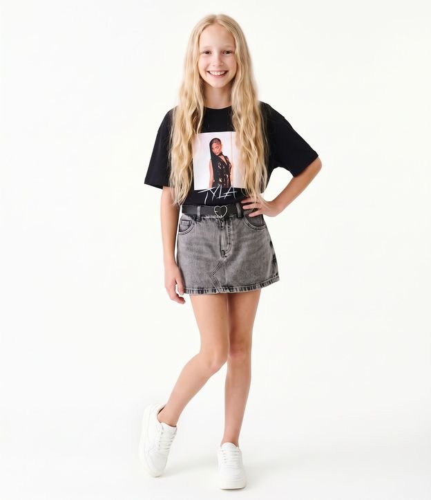 Remera Infantil en Algodón Estampada - Talle 5 a 16 años