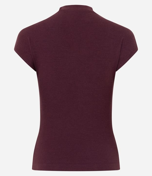 Blusa en Rib con Cuello Alto y Hombros Amplios 7