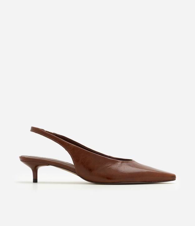 Zapato Slingback en Cuero con Salto Kitten Heel 2