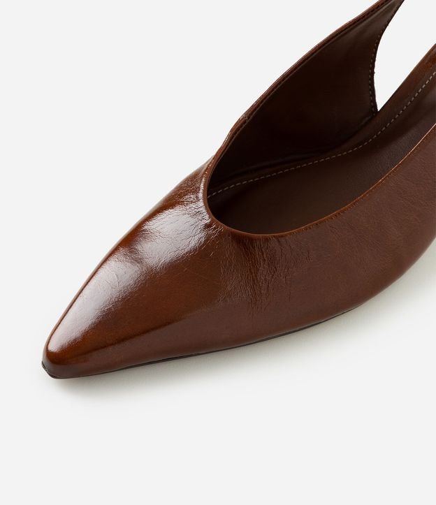 Zapato Slingback en Cuero con Salto Kitten Heel 5