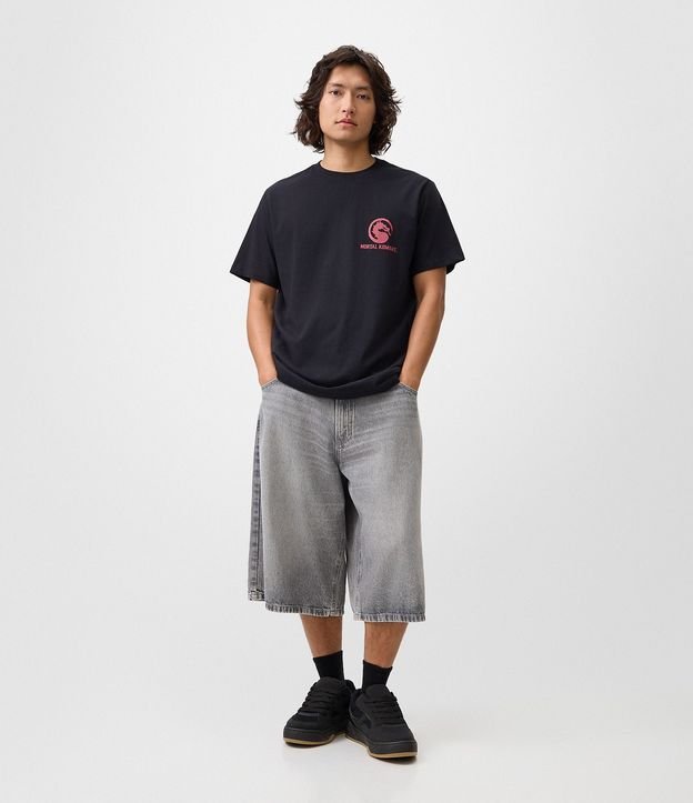 Remera Comfort en Algodón con Estampa de Mortal Kombat 2