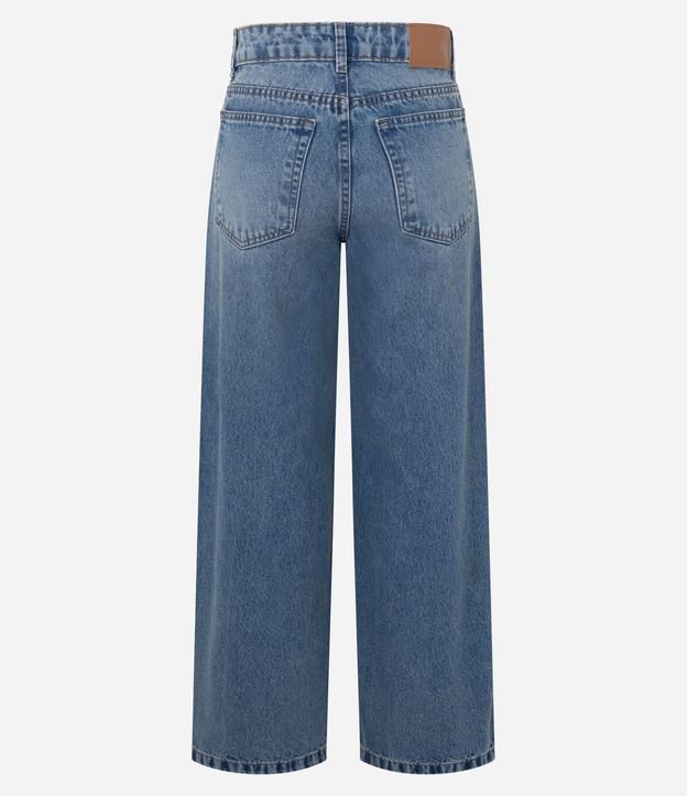 Pantalón de Jean Wide Leg Cintura Mediana 6