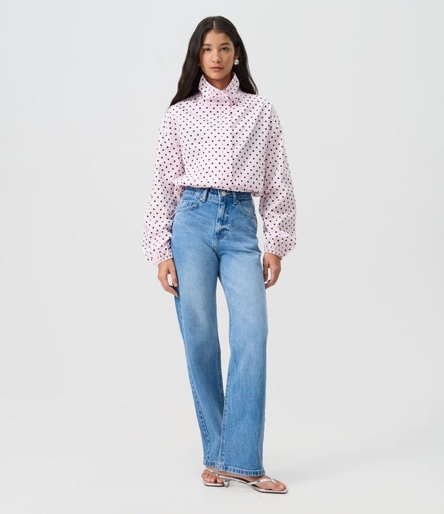 Pantalón Recto Comfort en Jeans Premium con Cintura Alta