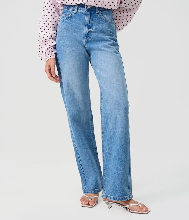 Pantalón Recto Comfort en Jeans Premium con Cintura Alta 3