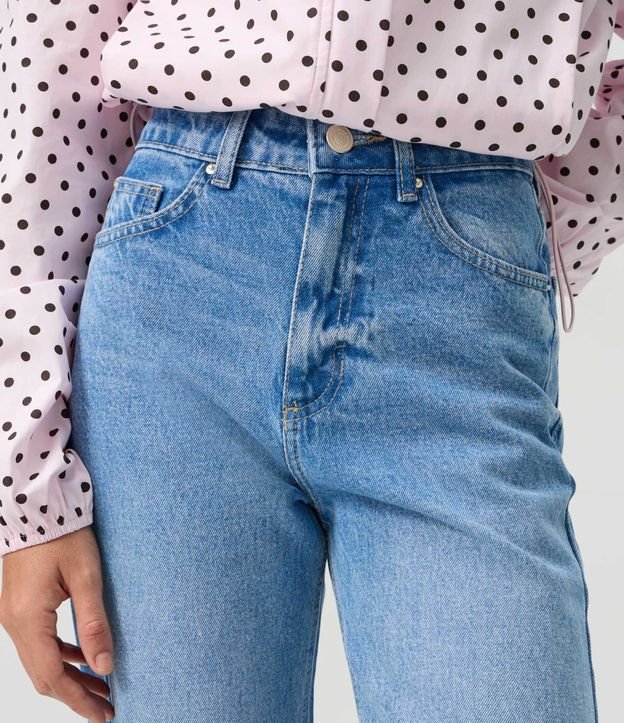 Pantalón Recto Comfort en Jeans Premium con Cintura Alta 4