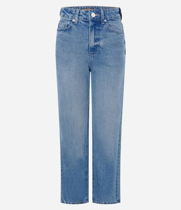Pantalón Recto Comfort en Jeans Premium con Cintura Alta 7