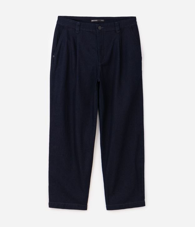 Pantalón Recto Jeans Semi Sastrería 5
