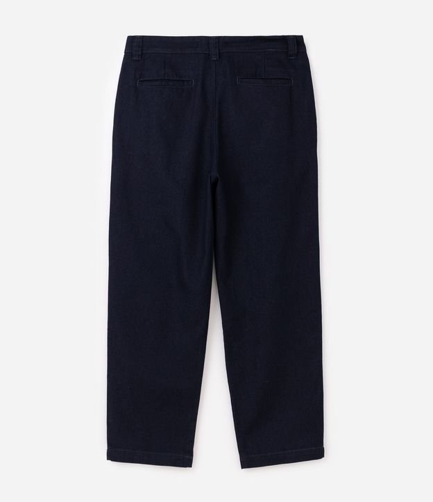 Pantalón Recto Jeans Semi Sastrería 6