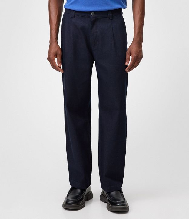 Pantalón Recto Jeans Semi Sastrería 2