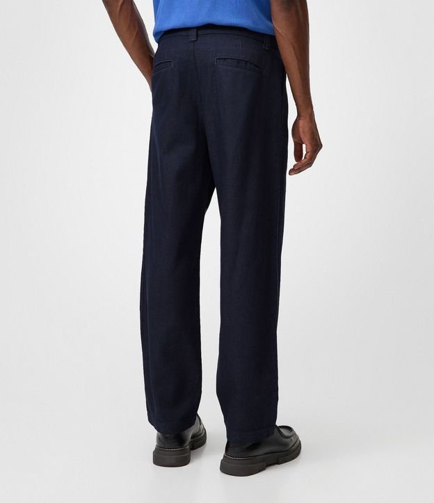 Pantalón Recto Jeans Semi Sastrería 3