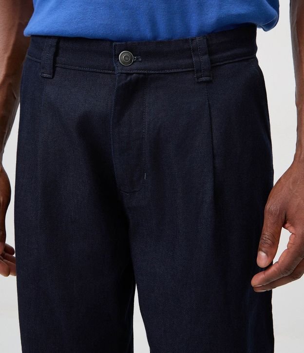 Pantalón Recto Jeans Semi Sastrería 4