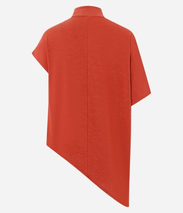 Blusa Asimétrica en Malla con Cuello Alto 2