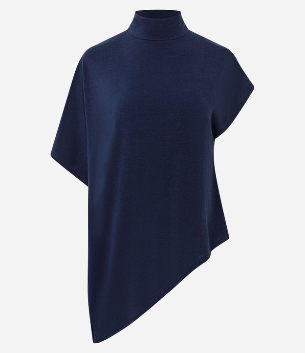 Blusa Asimétrica en Malla con Cuello Alto 5