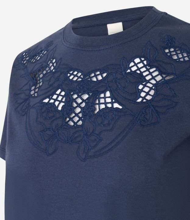 Blusa en Algodón con Bordado Richelieu 2