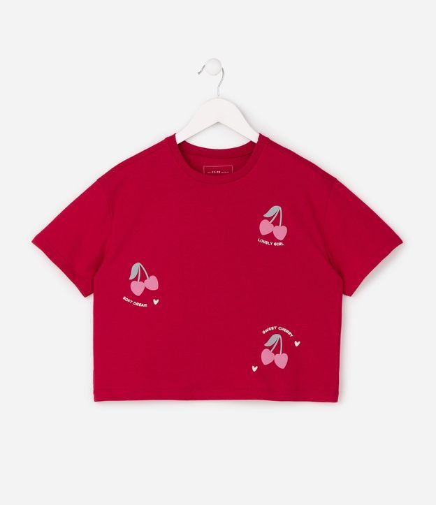 Remera Infantil en Algodón Cerezas - Talle 5 a 16 años 7